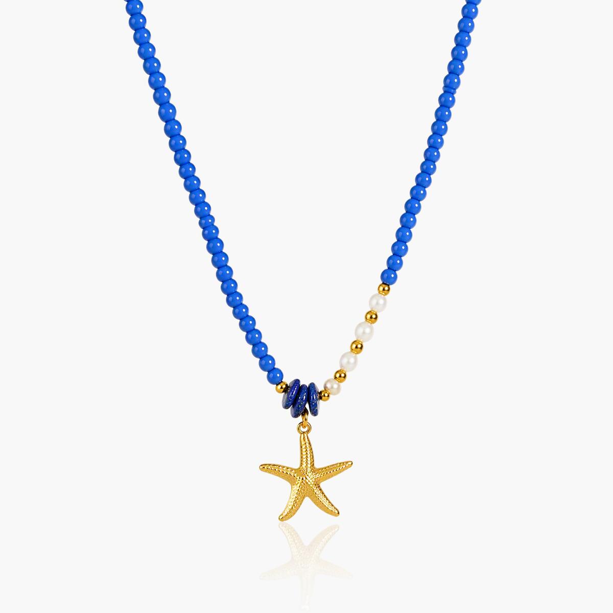Cute Starfish Beaded Necklace