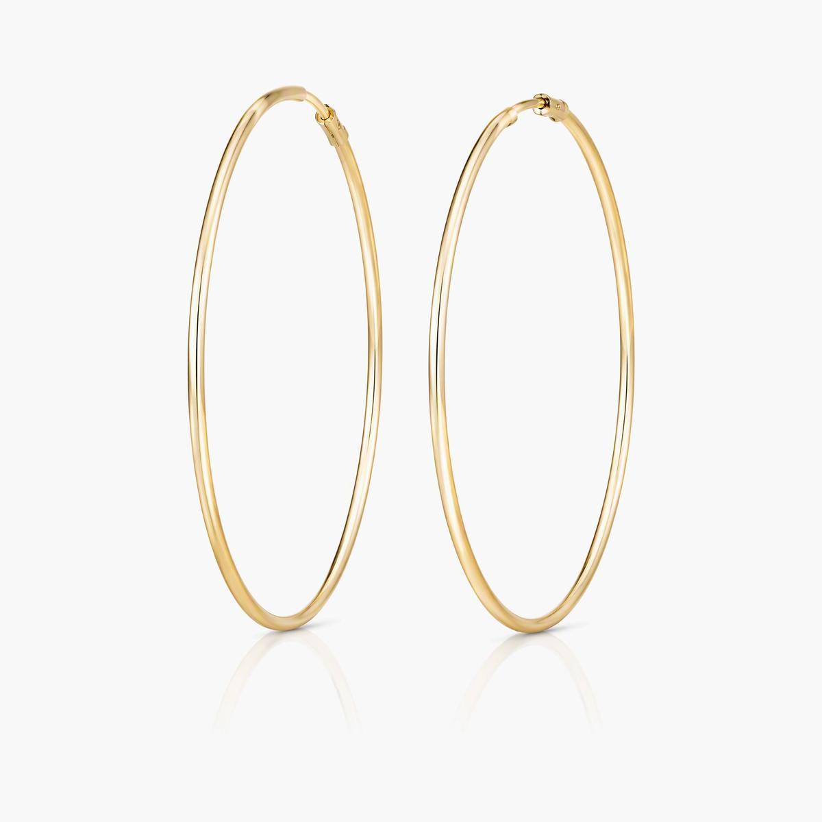 Minimalist Round Hoop Earrings