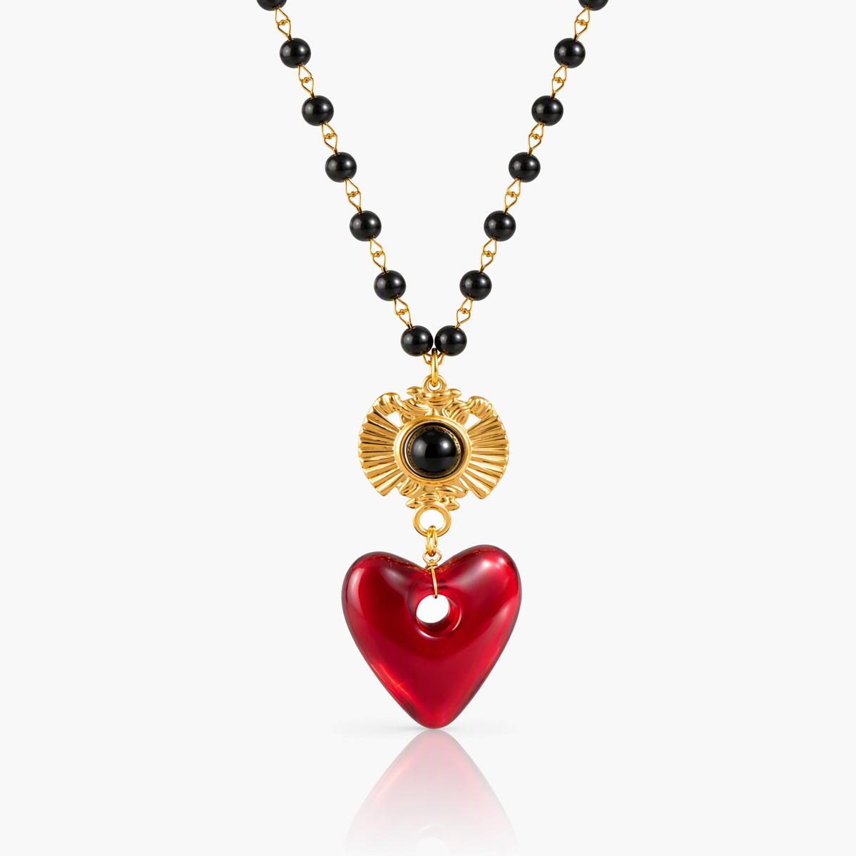 Vintage Heart Charm Necklace