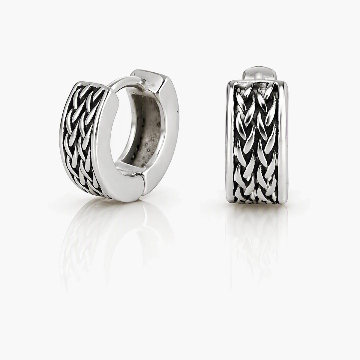 Vintage Cross Hoop Earrings