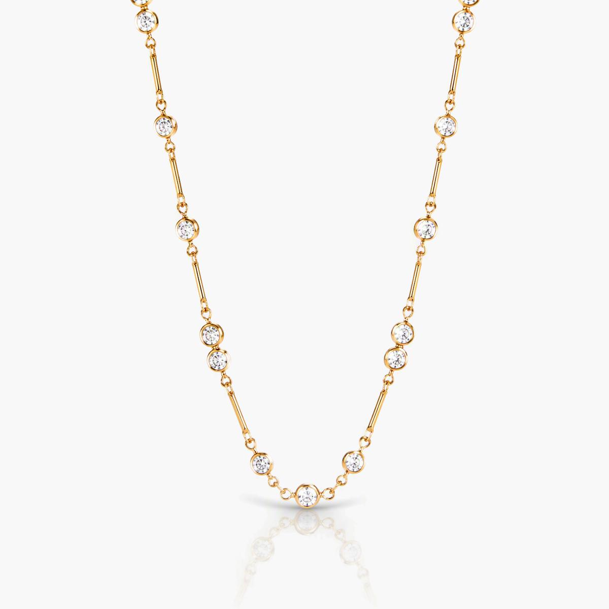 Dainty Cross Station Necklace