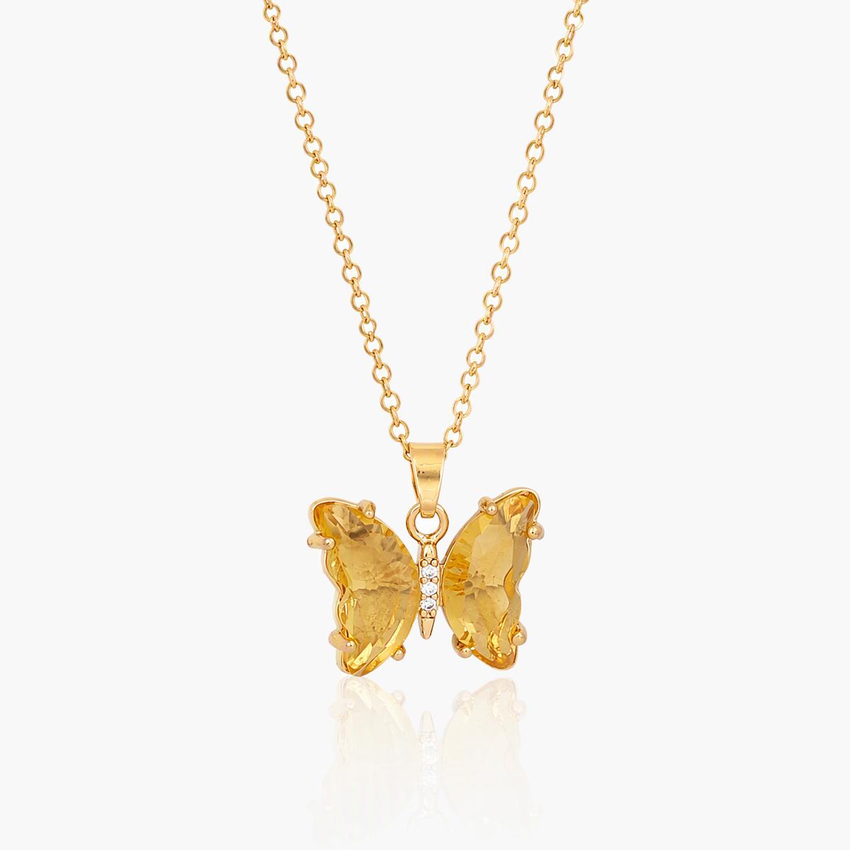 Dainty Butterfly Pendant Necklace