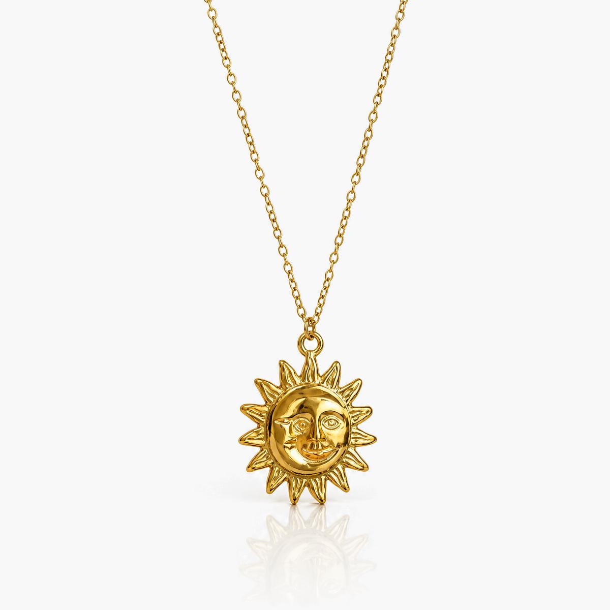Trendy Sun Moon Collar Necklace