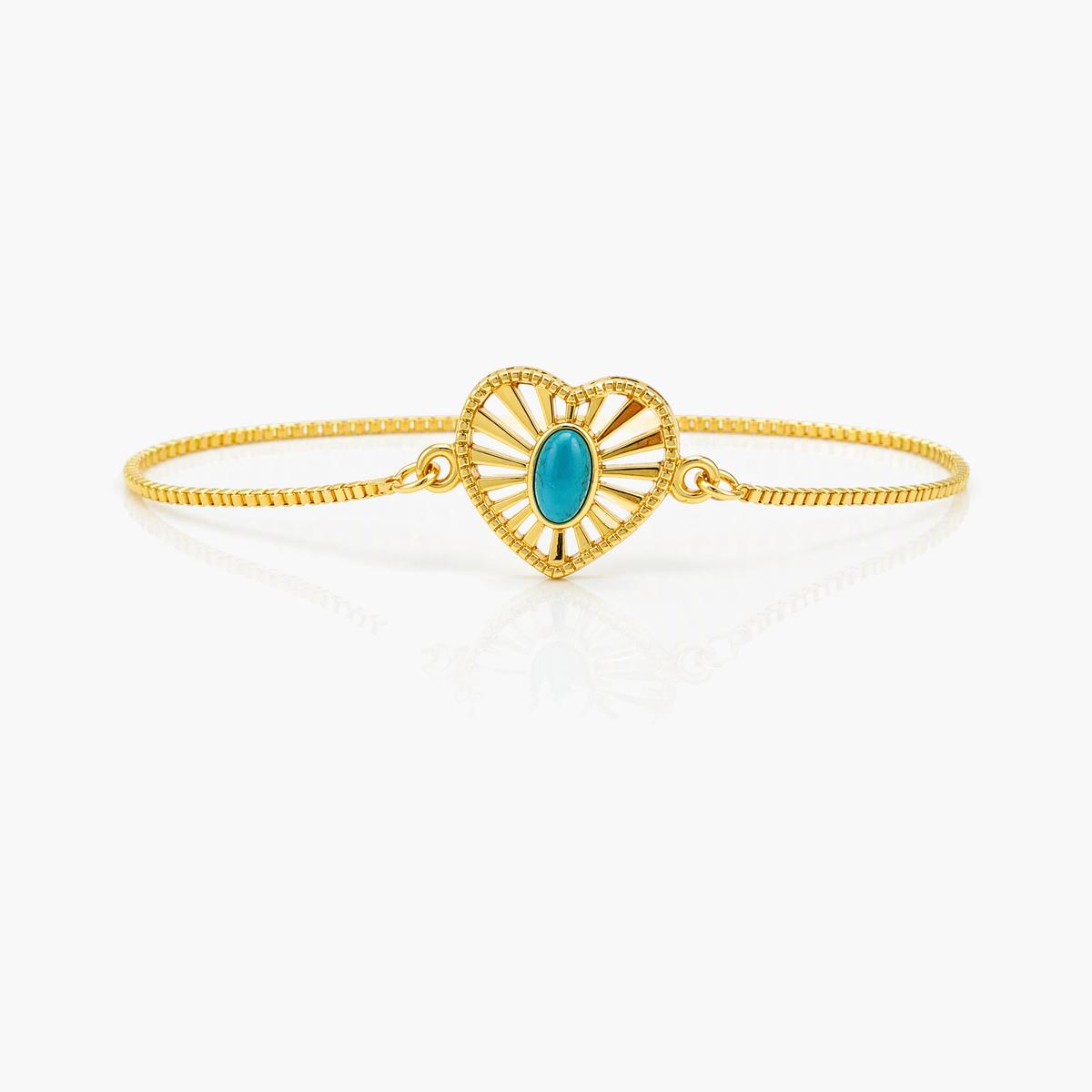 Boho Heart Charm Bracelet
