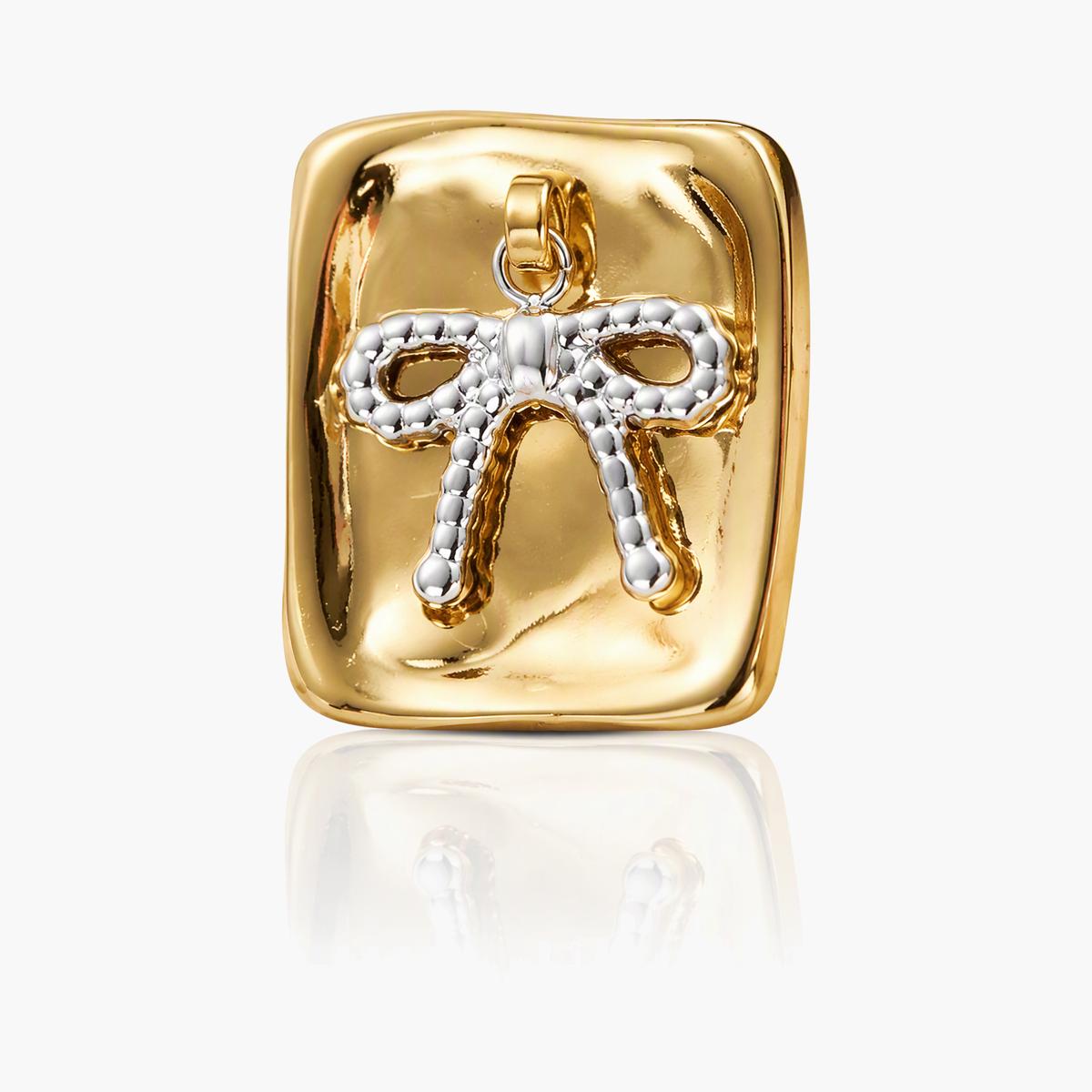 Cute Bow Knot Heart Stud Earrings