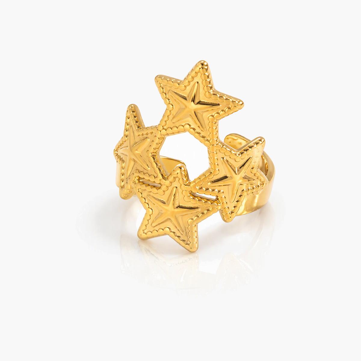 Trendy Star Cluster Ring