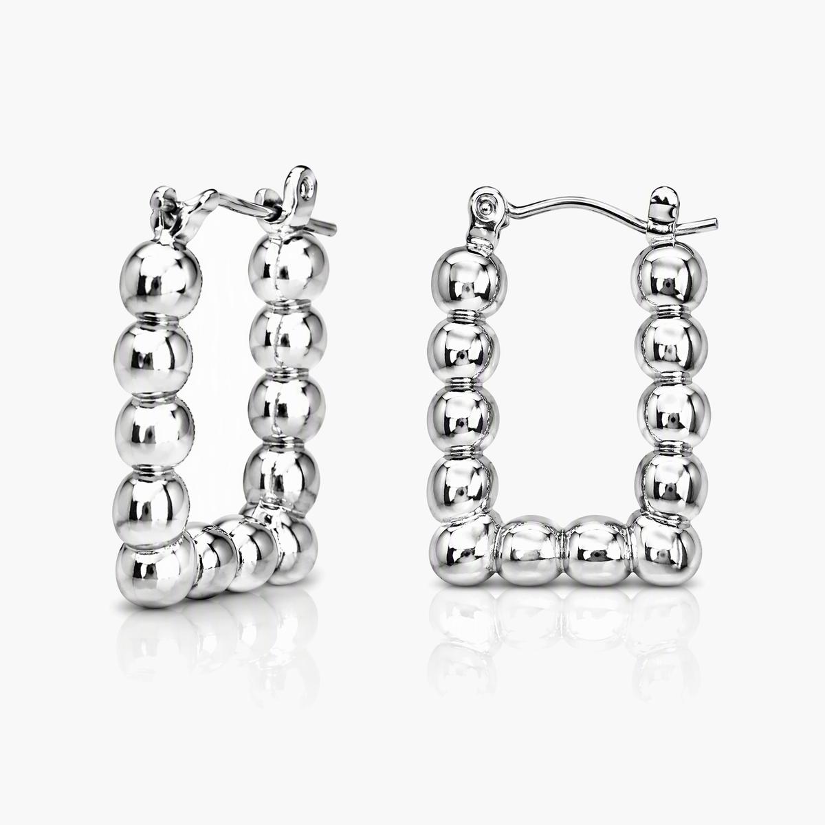 Mixed Geometric Hoop Earrings