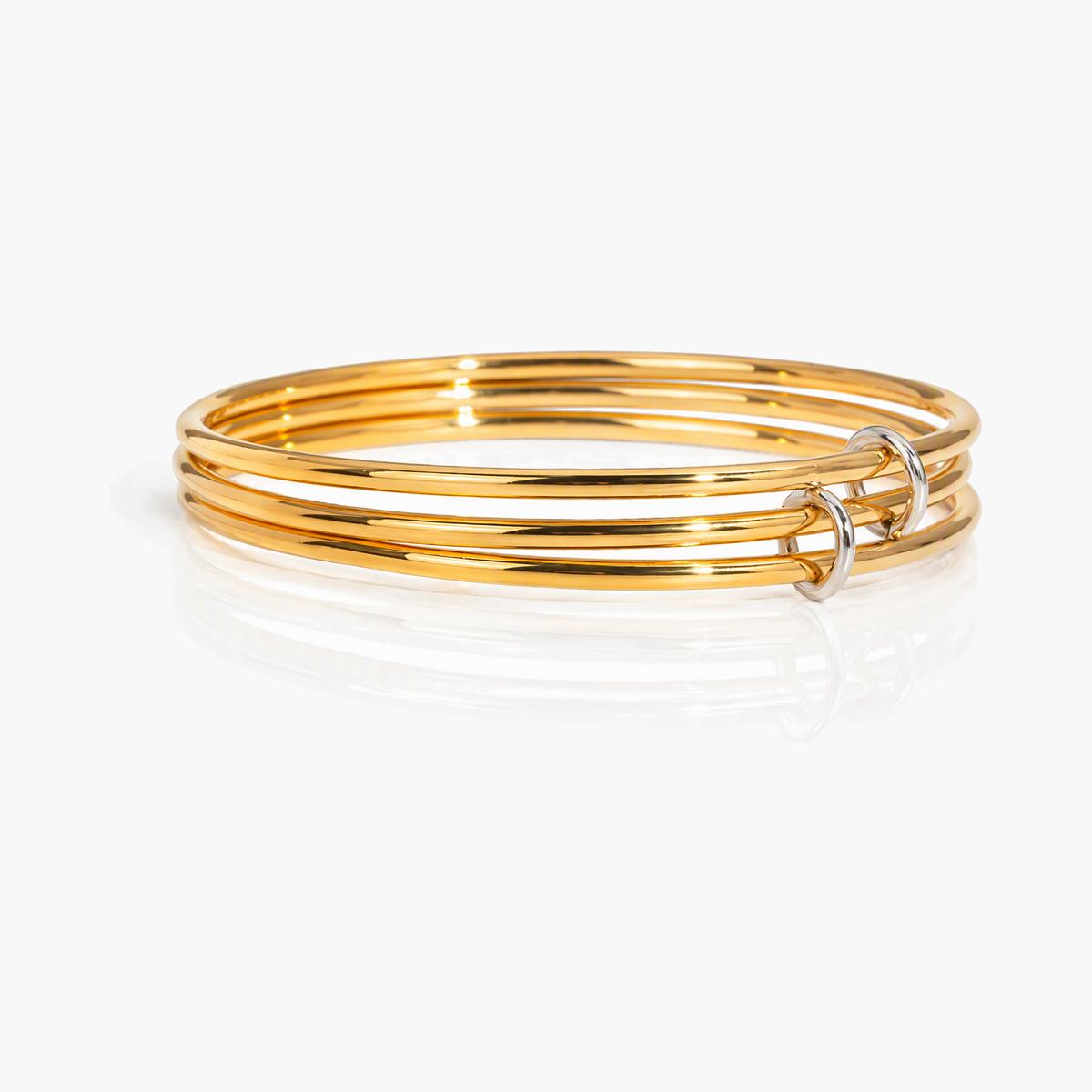 Minimalist Triple Layer Bangle