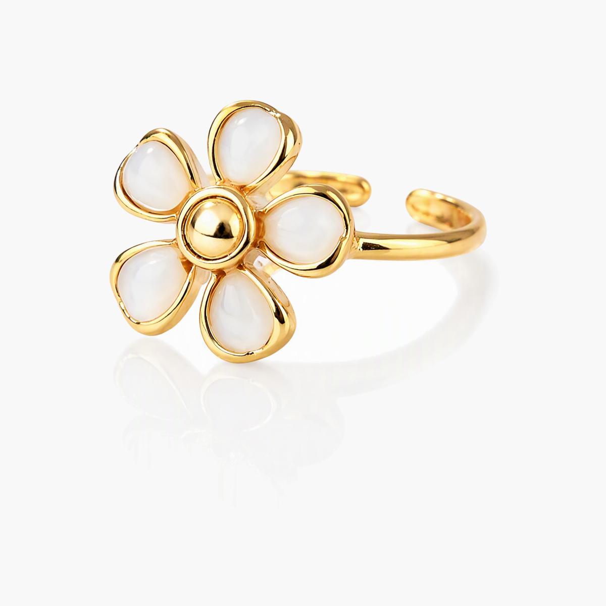 Cute Flower Open Ring