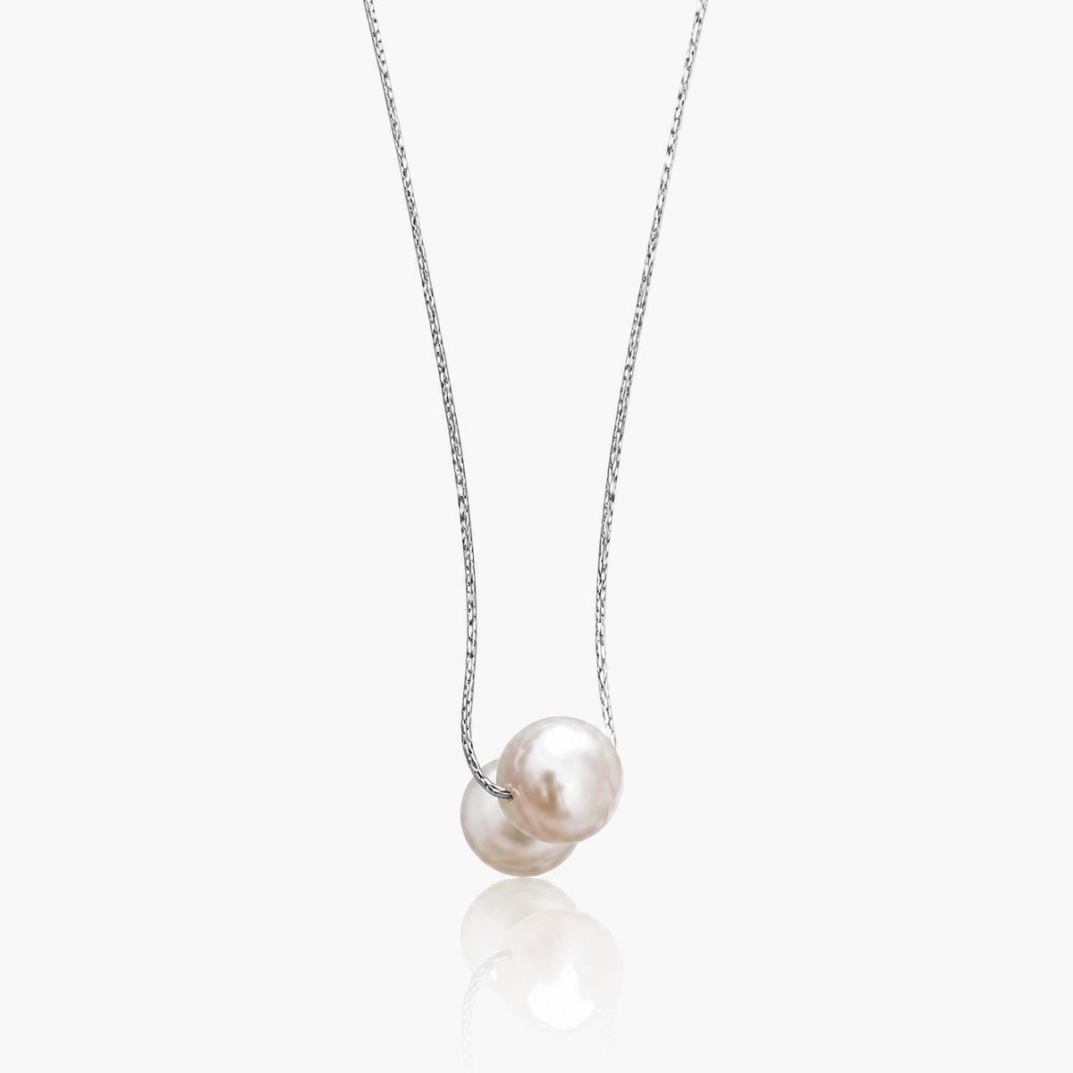 Dainty Sphere Pearl Necklace