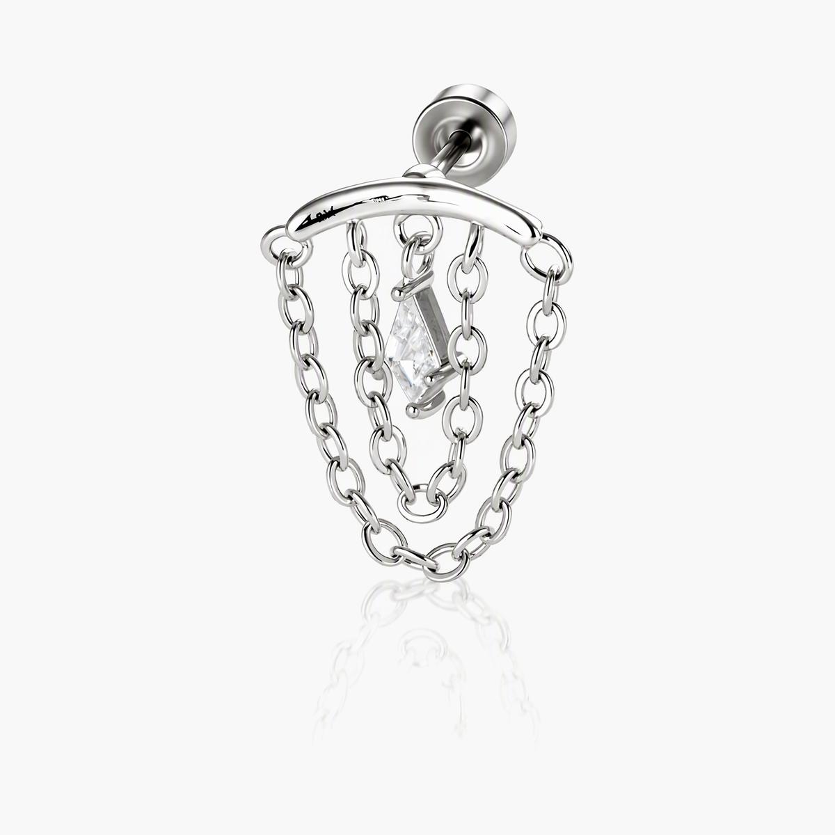 Chain Cage Stud Earrings