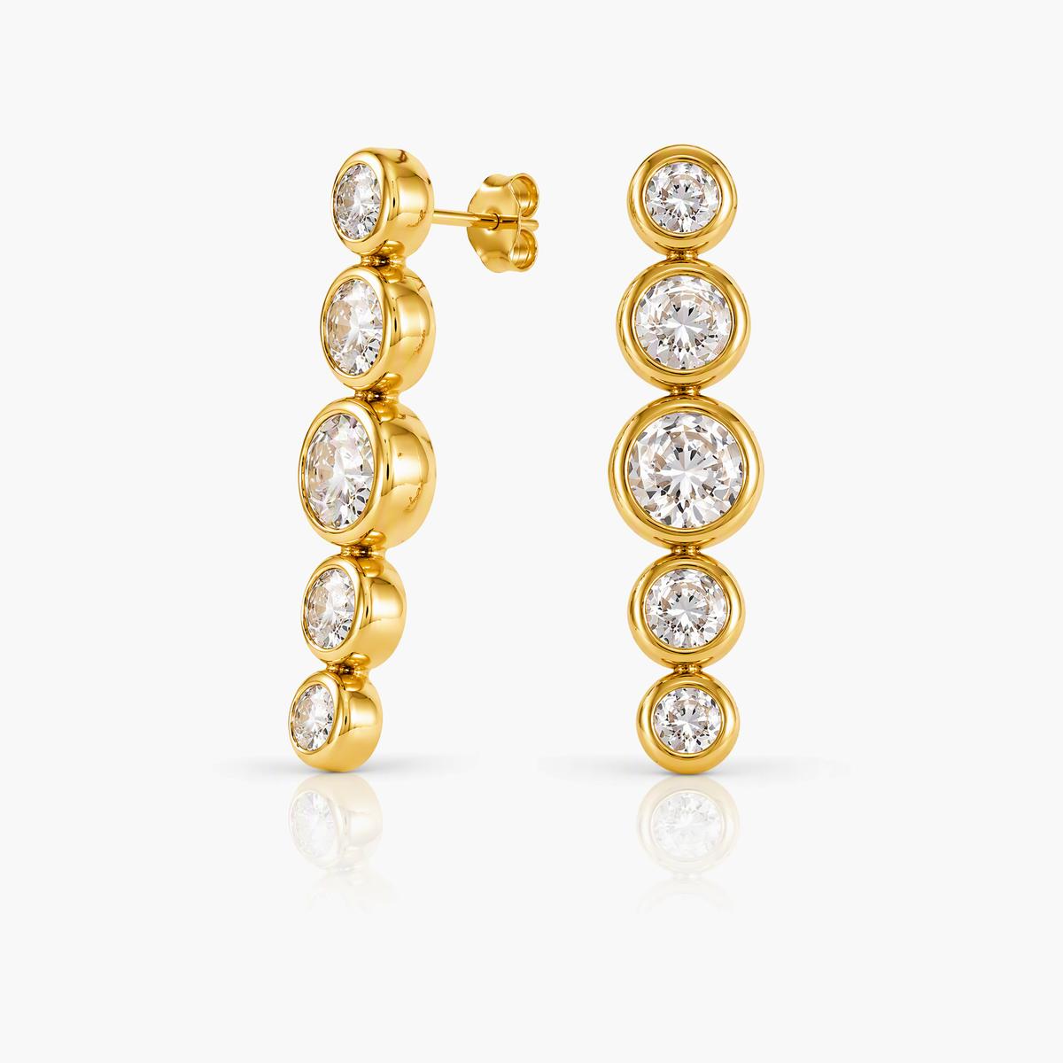 Elegant Vertical Bar Drop Earrings