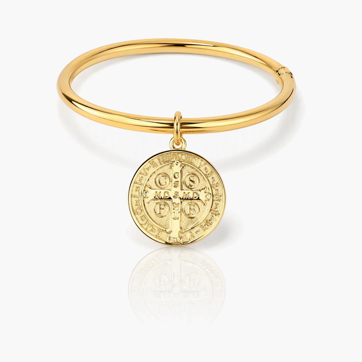 Vintage Coin Charm Bangle