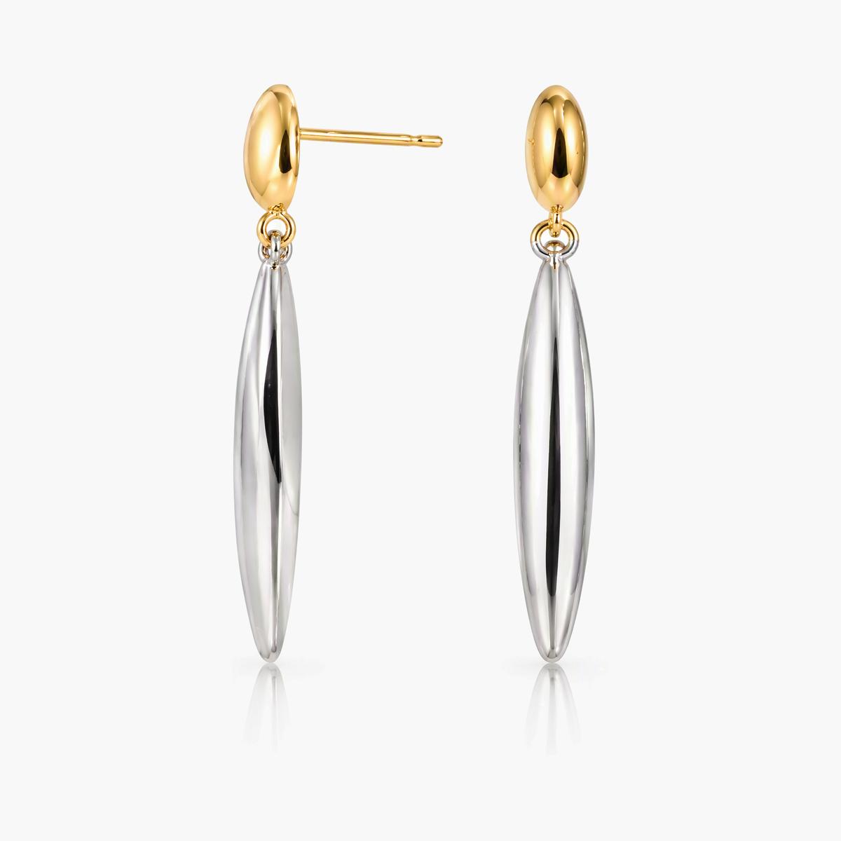 Minimalist Elongated Drop Earrings