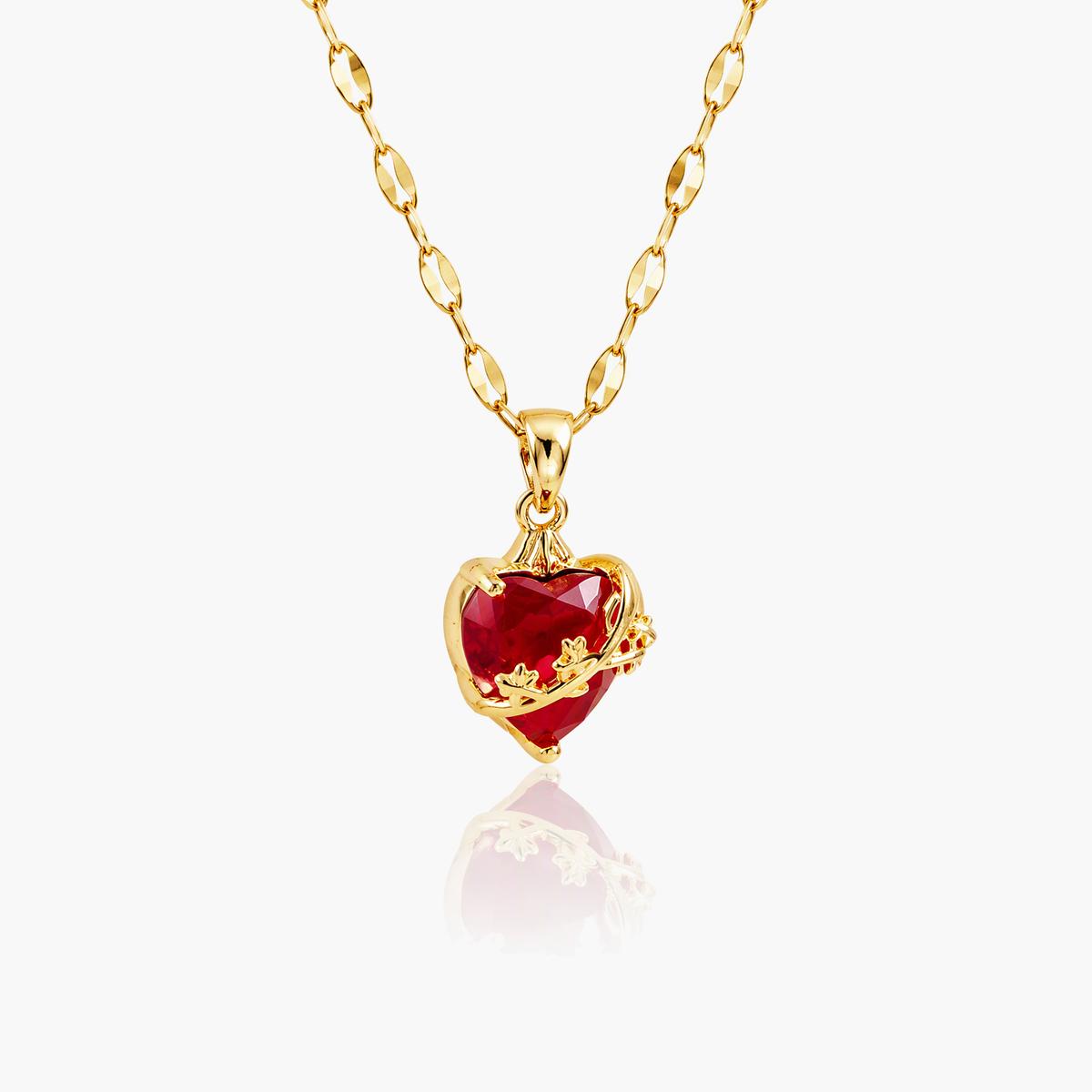Sacred Heart Pendant Necklace