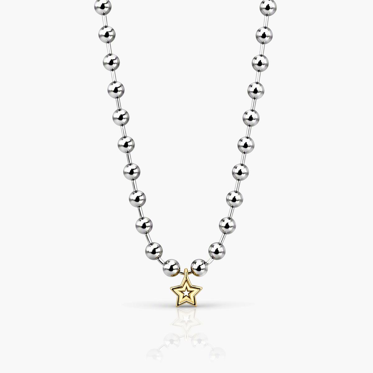 Star Charm Ball Chain Necklace
