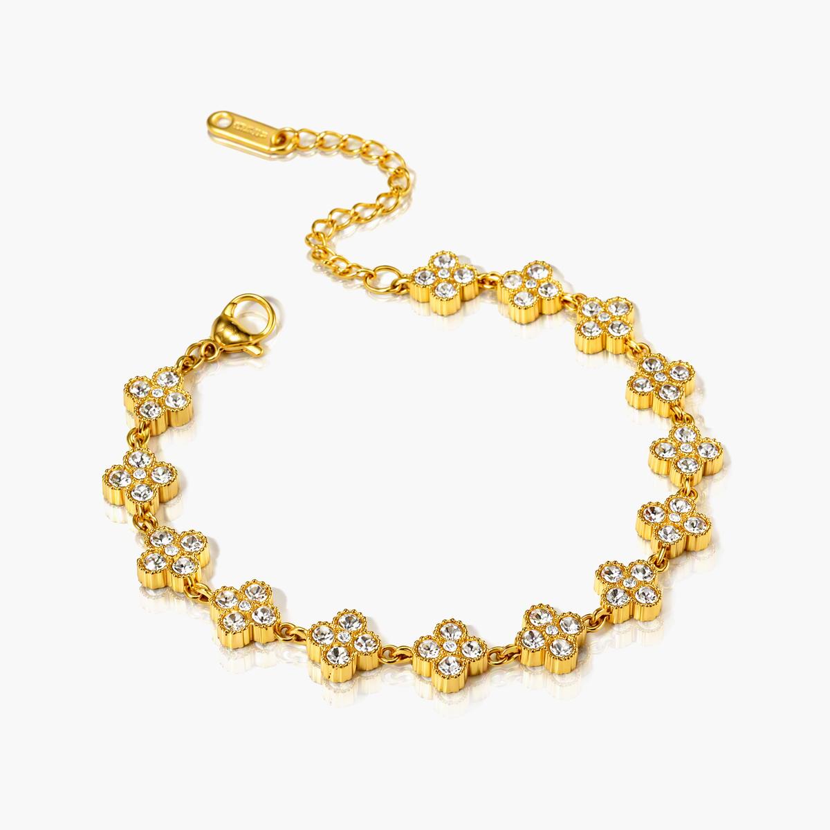 Dainty Flower Chain Bracelet