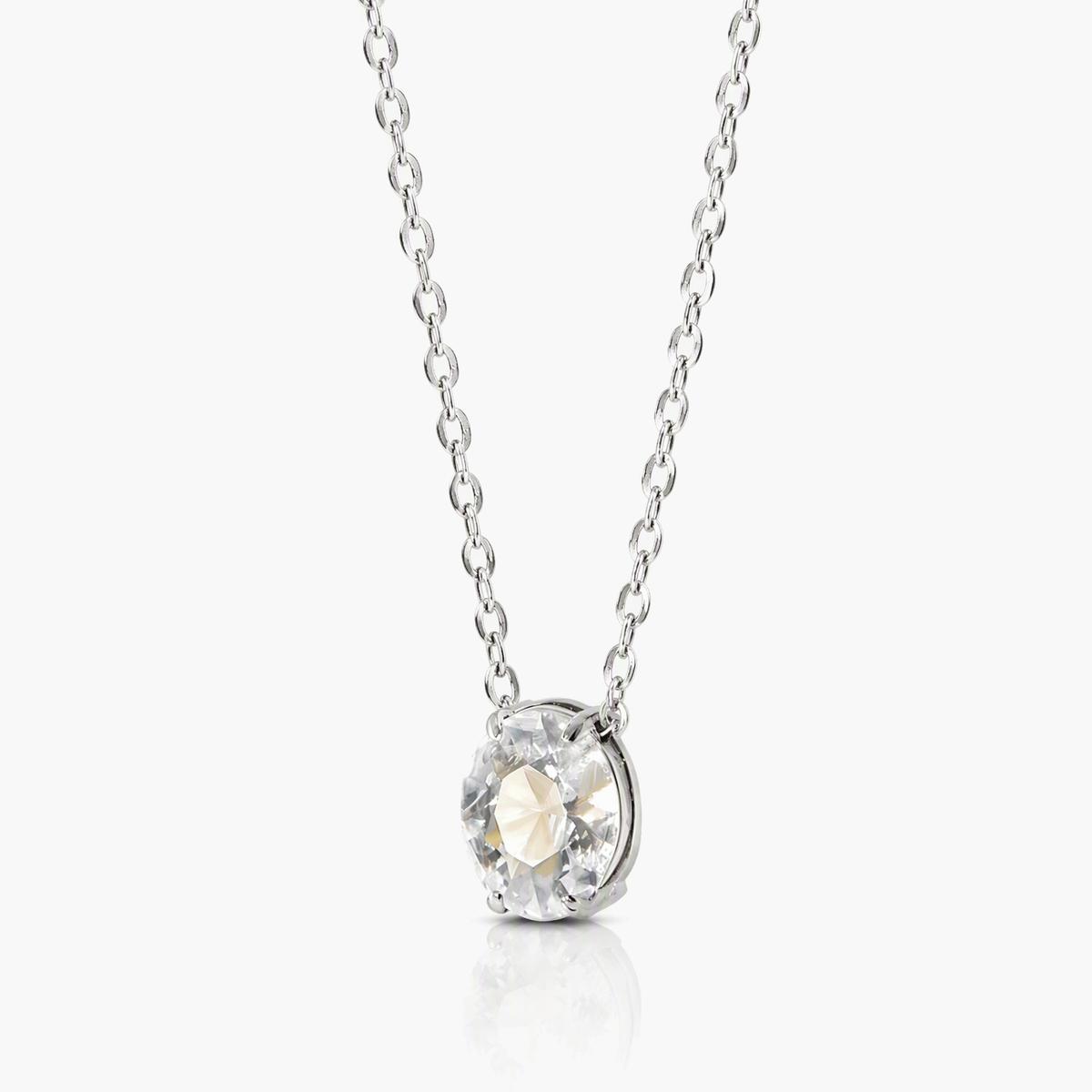 Dainty Geometric Stone Pendant Necklace