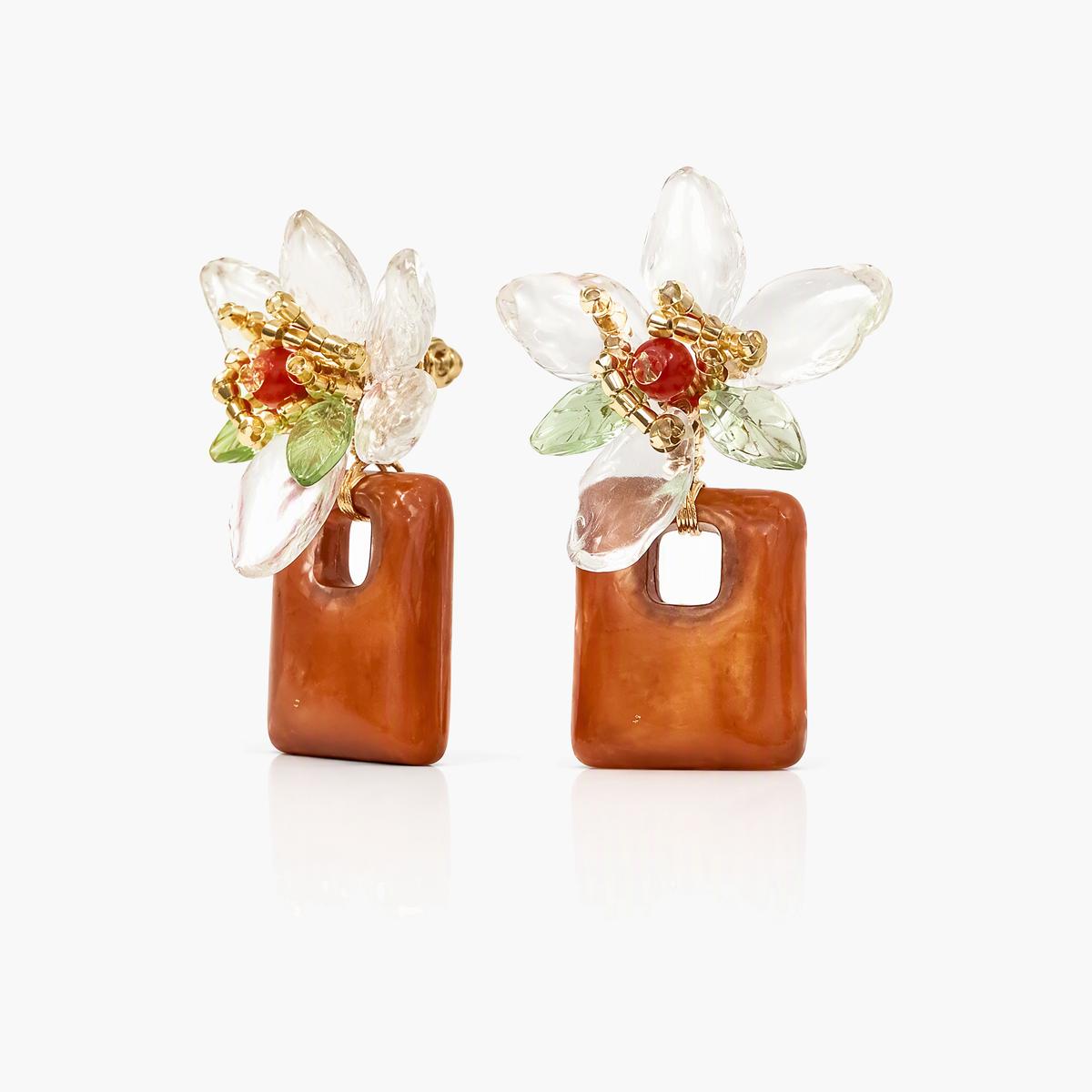 Flower Drop Earrings