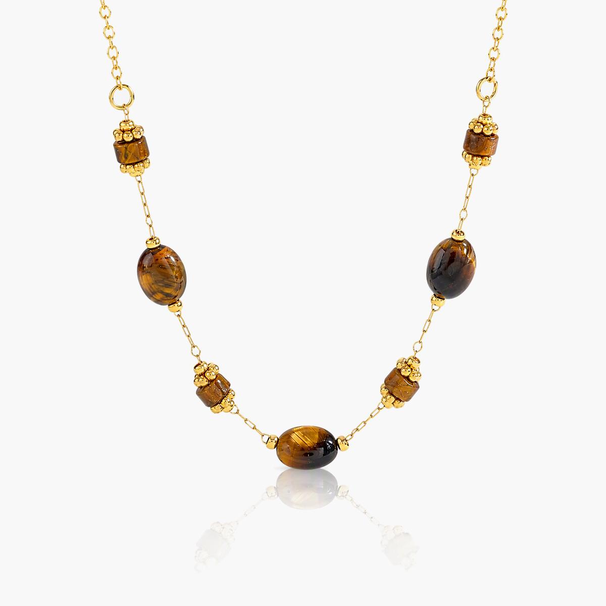Boho Multi-Stone Cluster Necklace