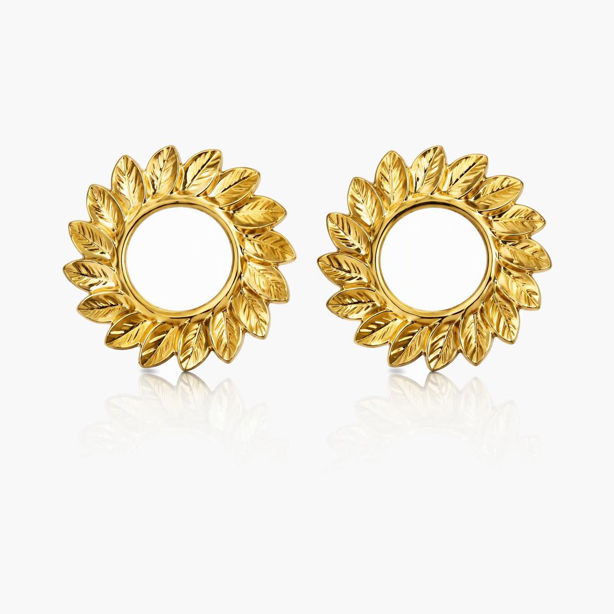 Vintage Floral Stud Earrings