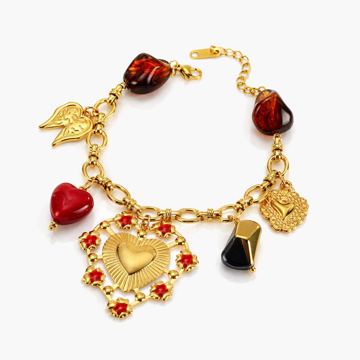 Vintage Sun Charm Bracelet