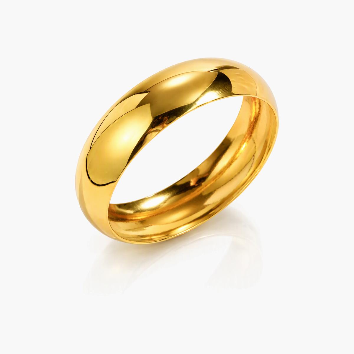 Minimalist Domed Band Ring