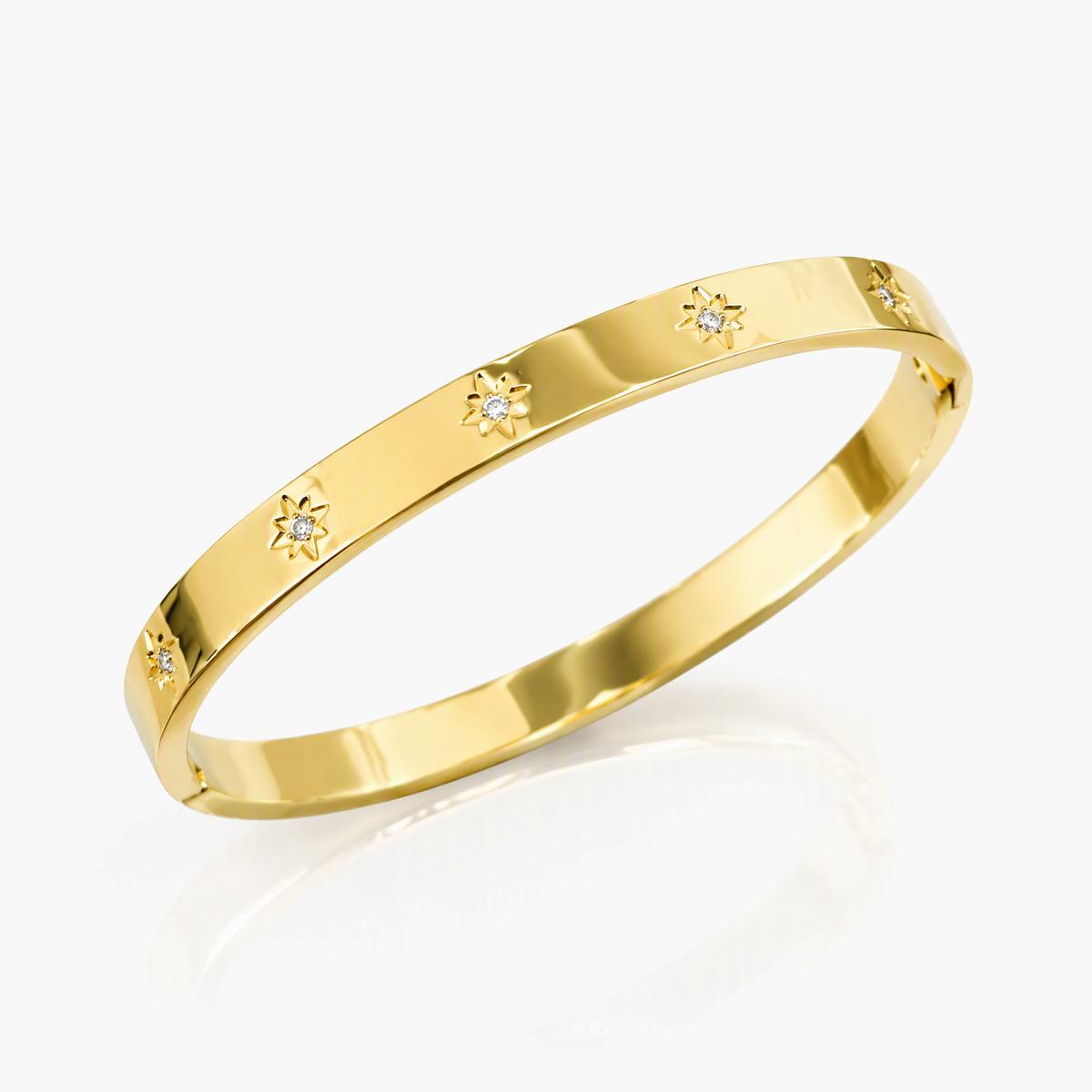 Trendy Star Motif Bangle