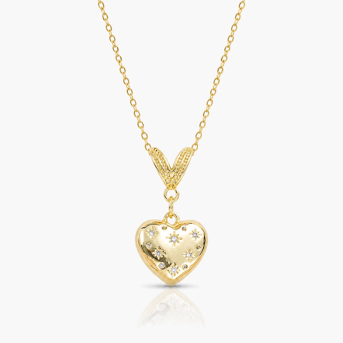 Cute Heart Charm Necklace