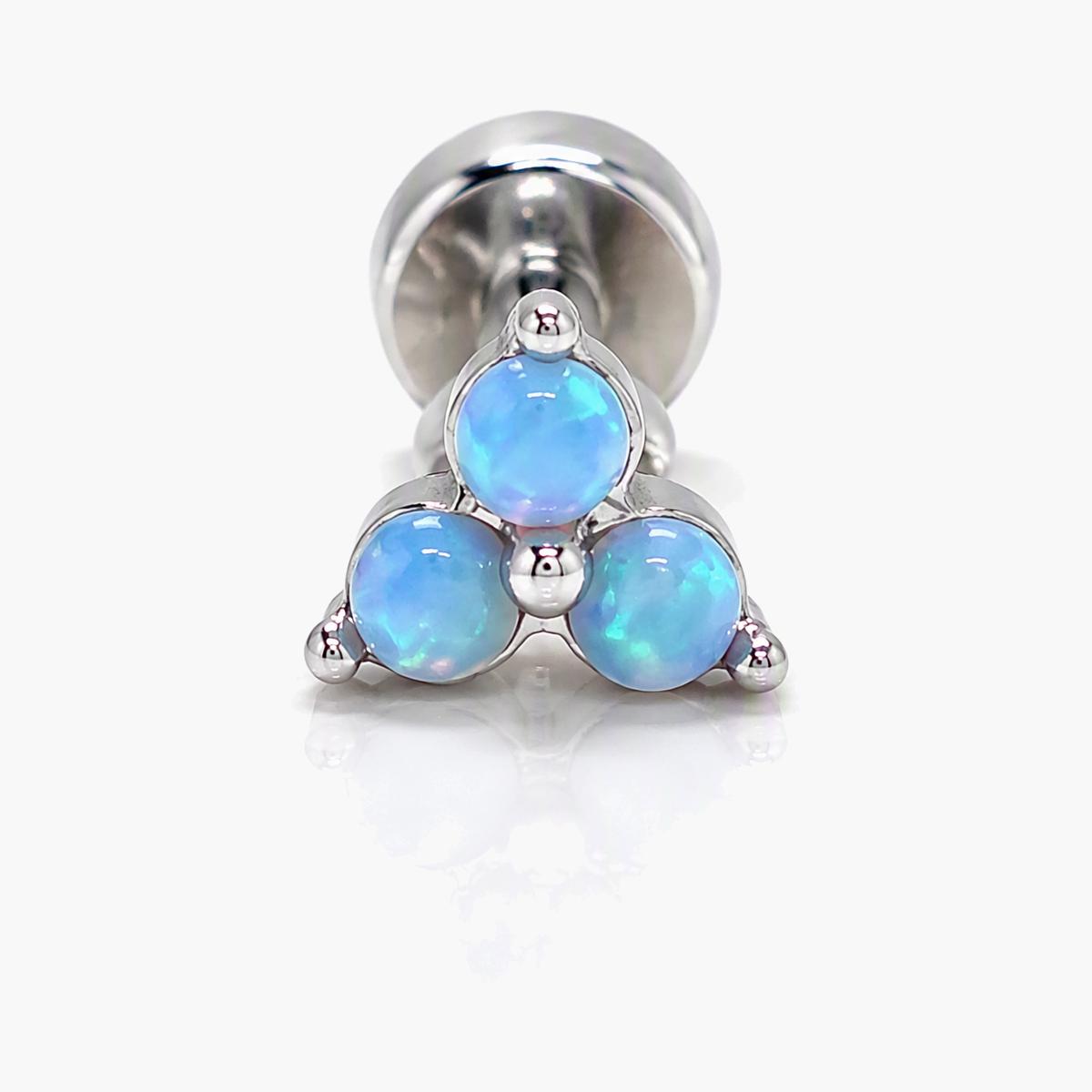 Five-Stone Flower Stud Earrings