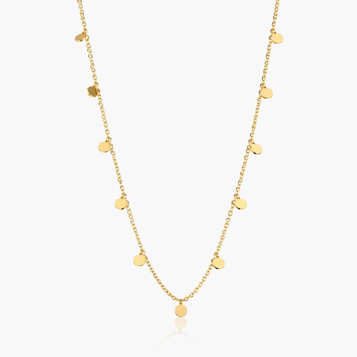 Dainty Disc Chain Necklace