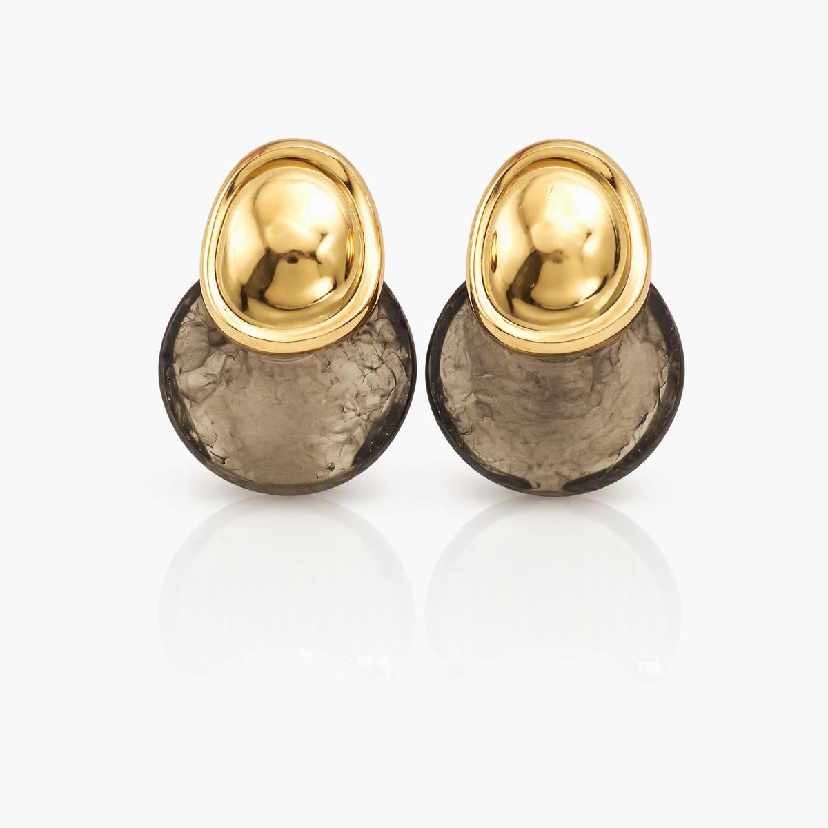Trendy Irregular Stone Stud Earrings