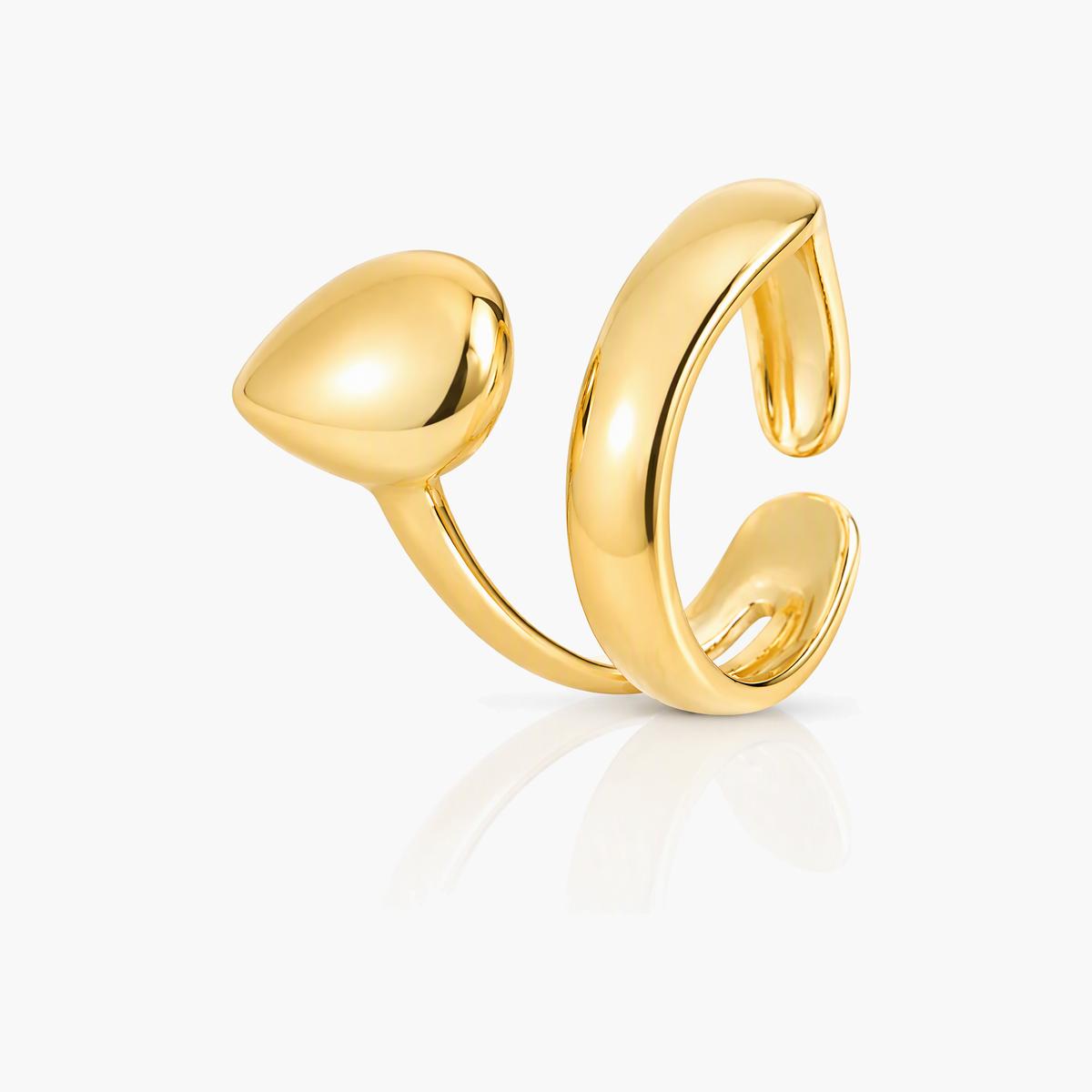Heart Open Cuff Ring