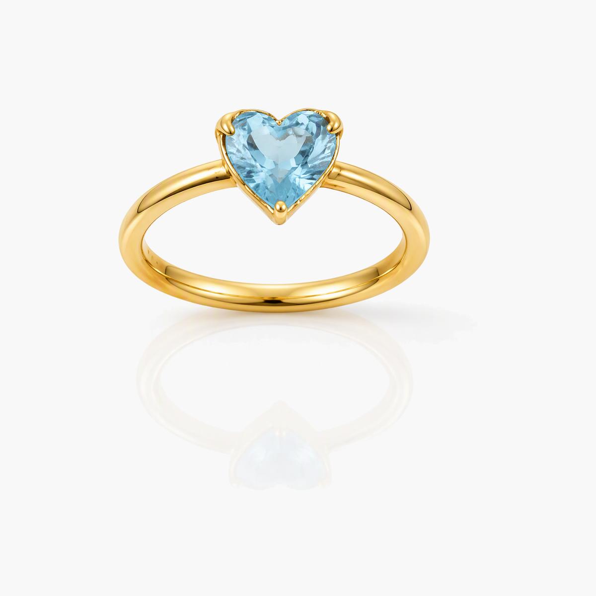 Dainty Heart Open Ring