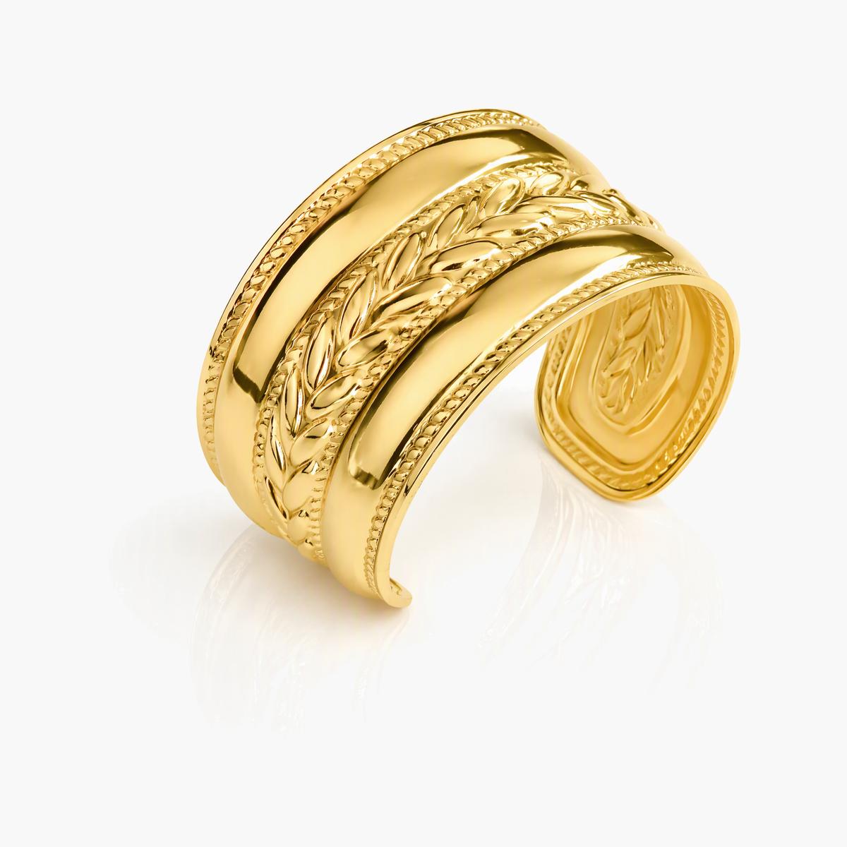 Chunky Interlocking Loop Cuff Bracelet