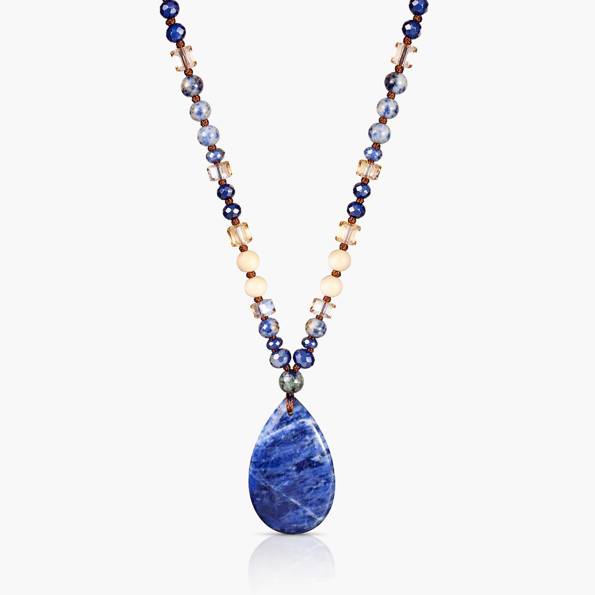 Boho Teardrop Pendant Necklace