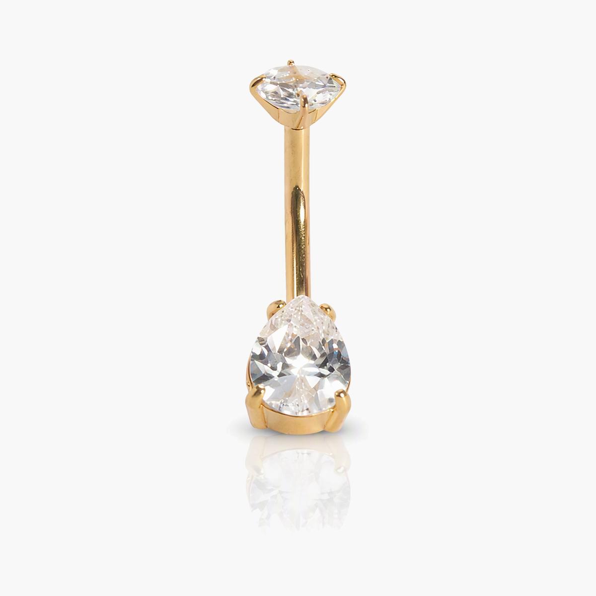 Moon Charm Belly Ring