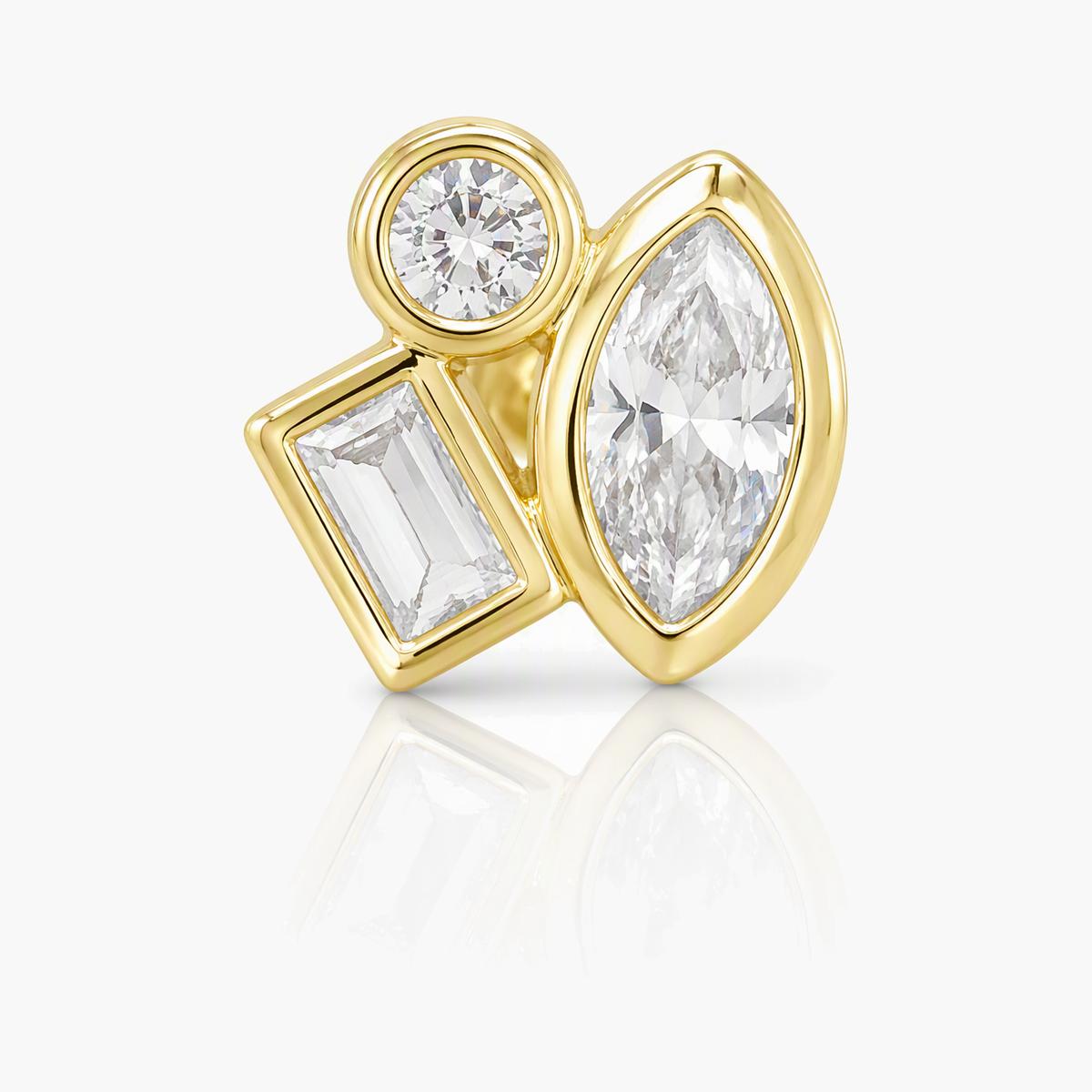 Geometric Square Stud Earrings