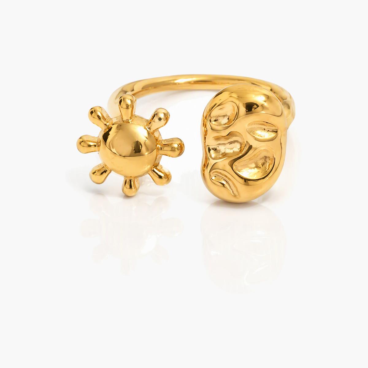 Cute Sun Face Ring