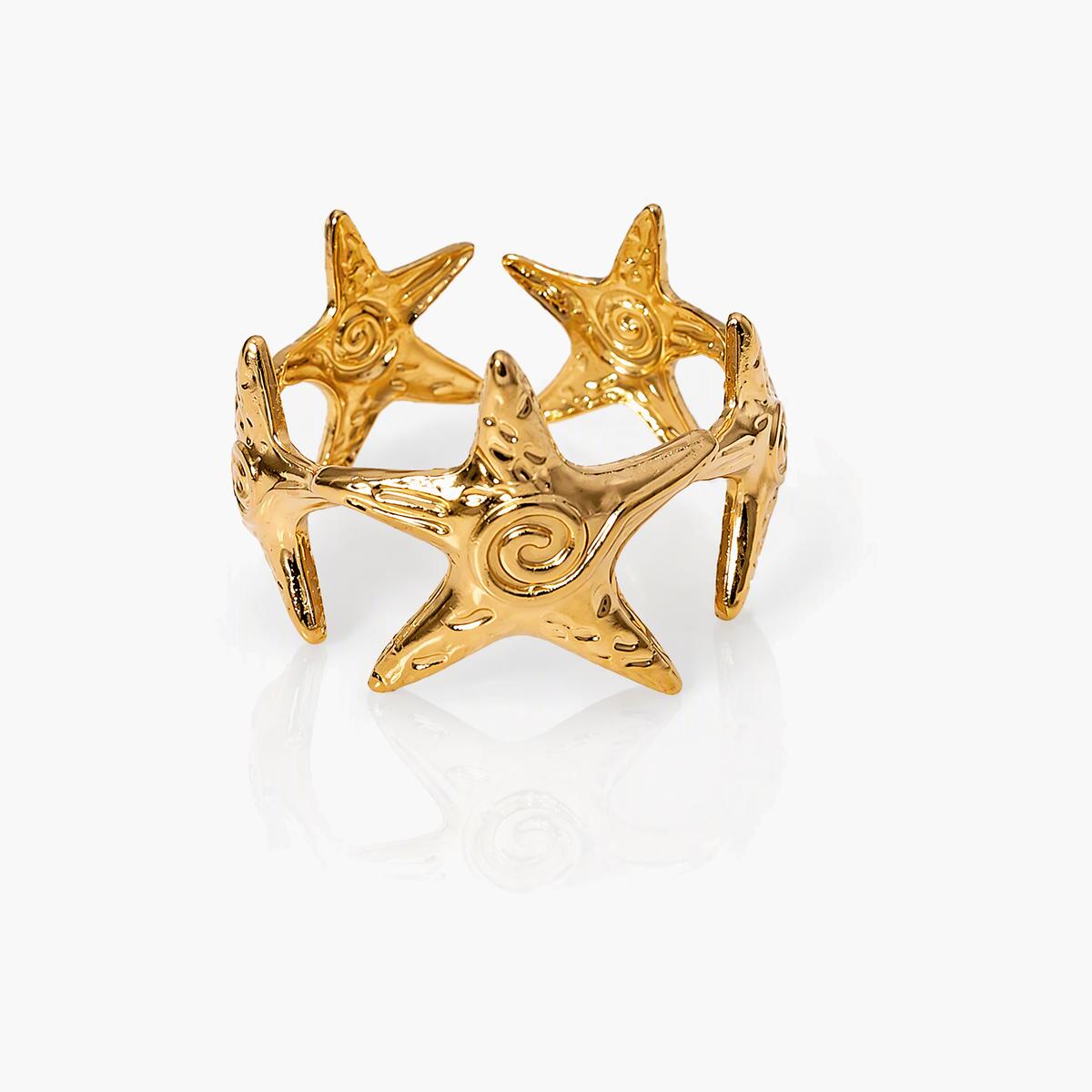 Starfish Open Cuff Ring