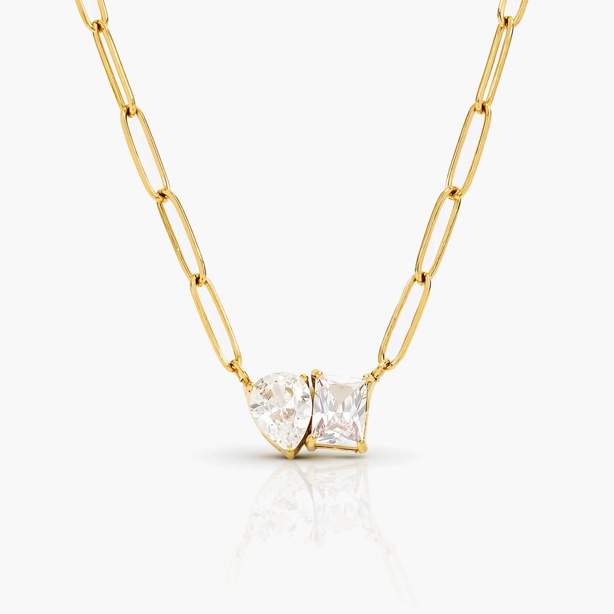 Dainty Heart Paperclip Necklace