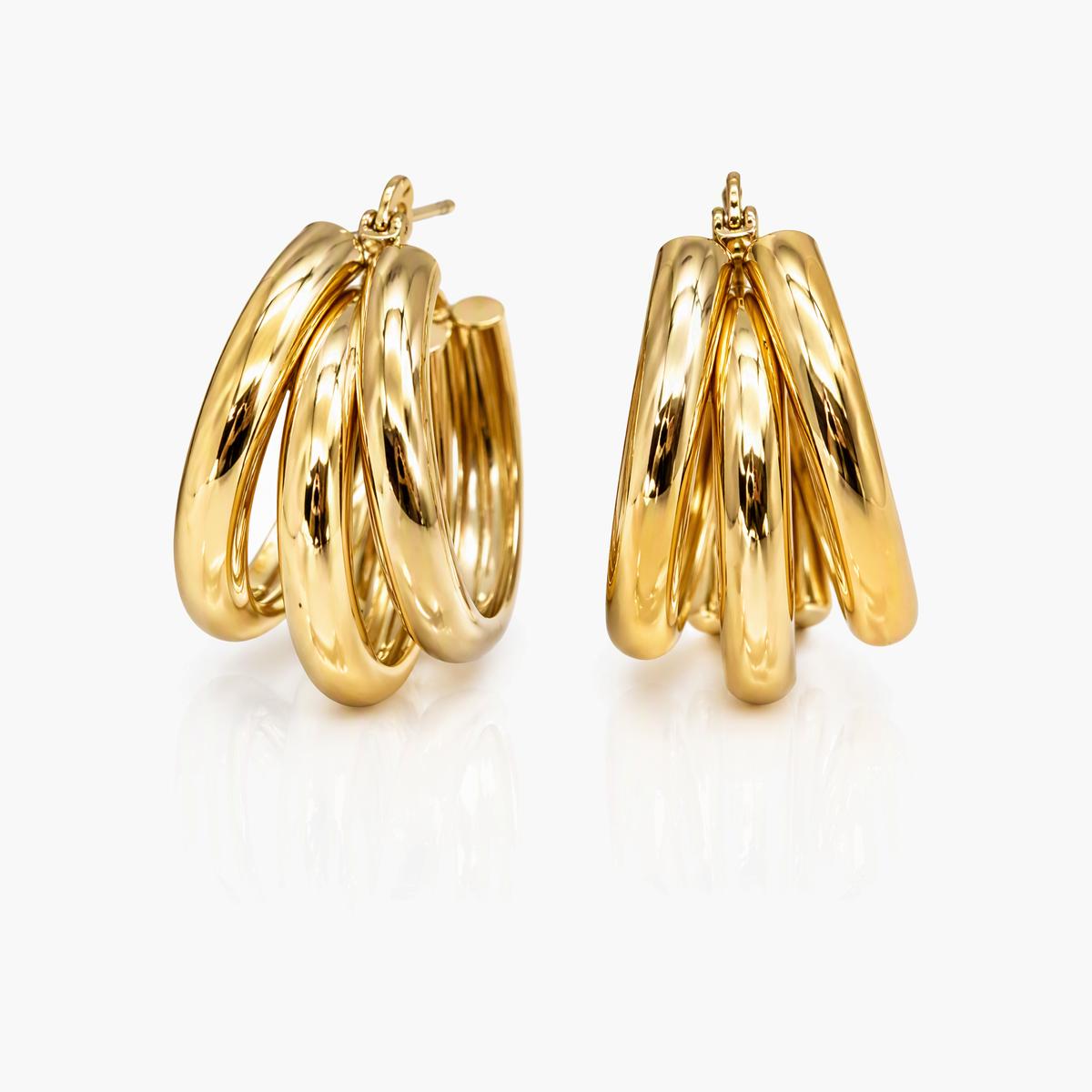 Trendy Multi Hoop Earrings