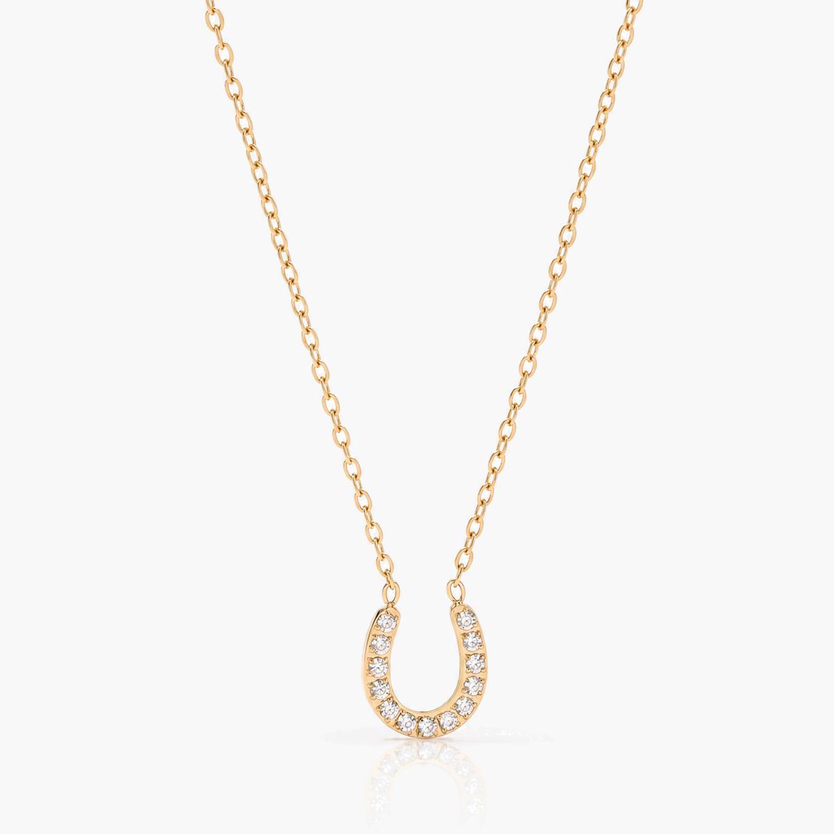 Dainty Horseshoe Pendant Necklace