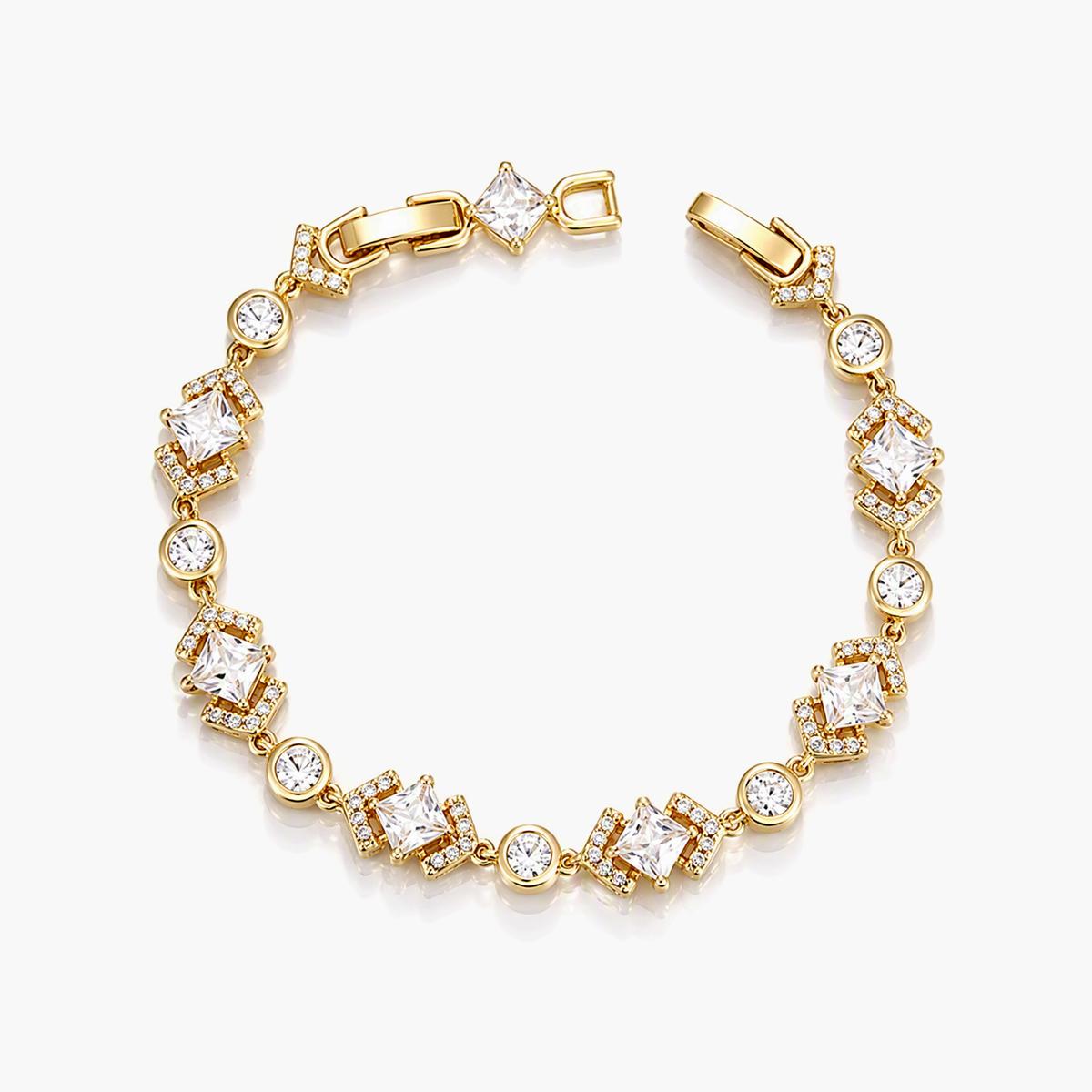 Elegant Square Link Bracelet