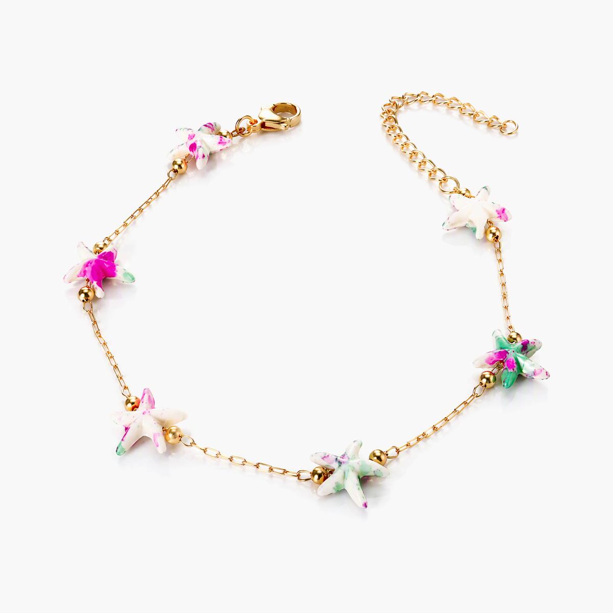 Cute Starfish Charm Bracelet