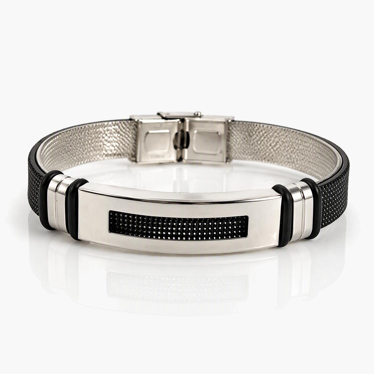 Minimalist Mesh ID Plate Bracelet