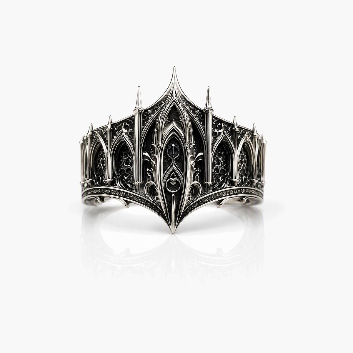 Gothic Crown Ring