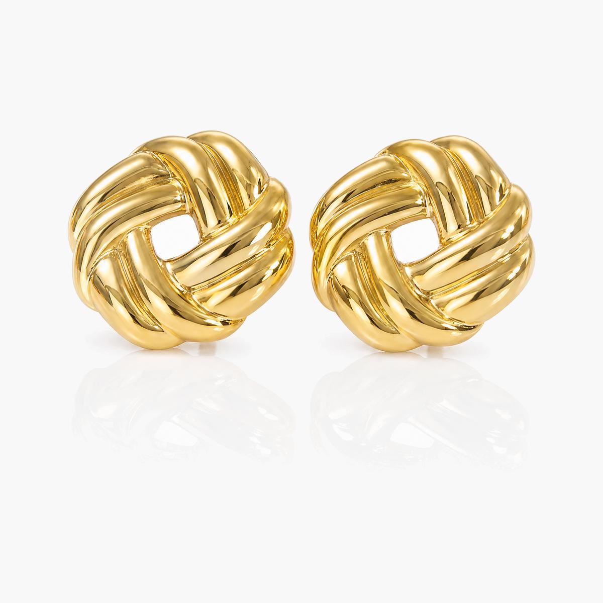 Twisted Knot Stud Earrings
