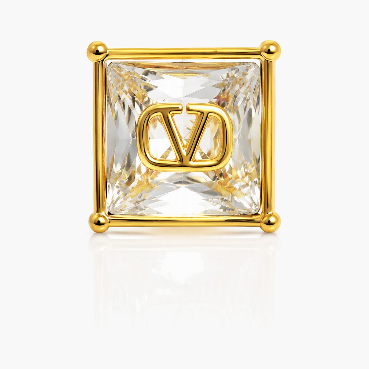 Square Stone Stud Earrings