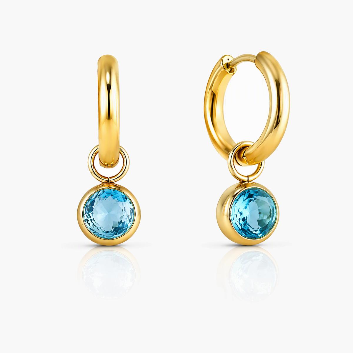 Charm Huggie Earrings